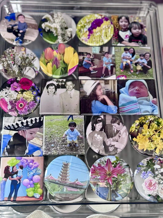 Custom Photo Magnets (Round)